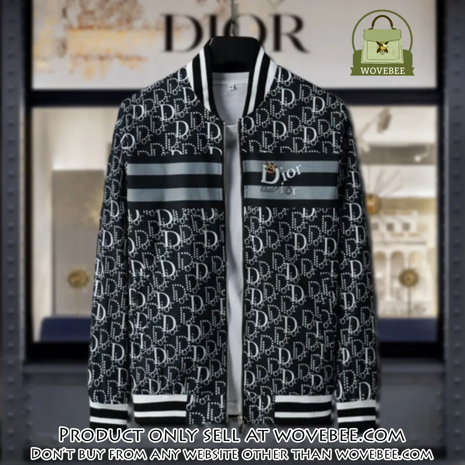 Dior luxury brand varsity zipper jacket vst1031 wvb1314405